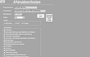 Calculatieprogramma-afdrukken